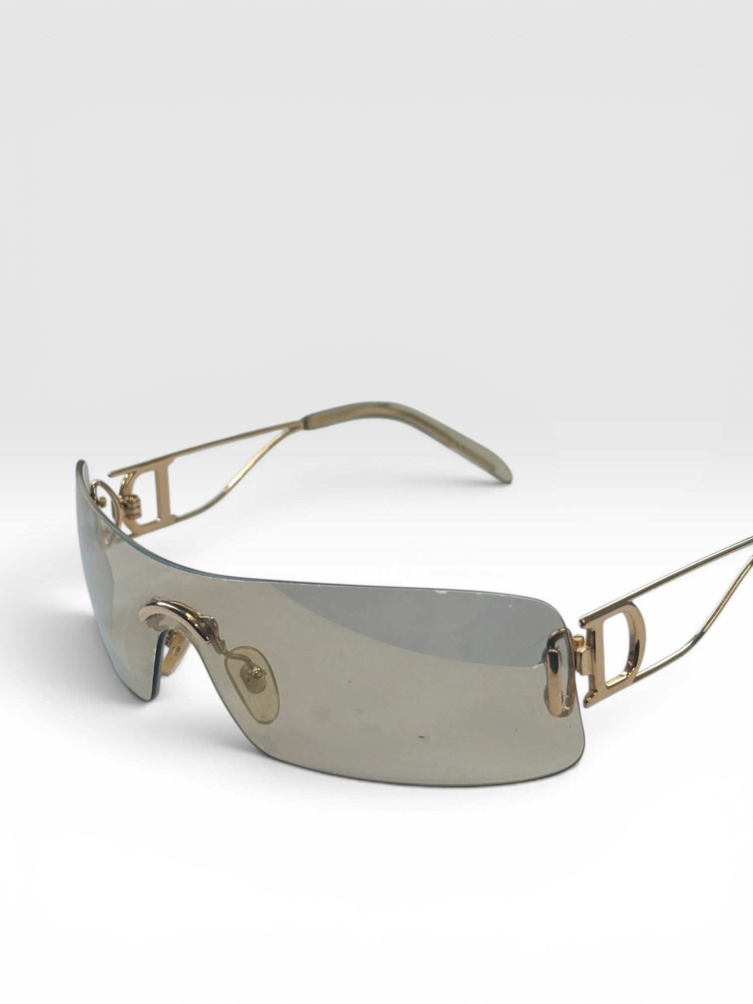 Christian Dior Miss Diorella Rimless Shield Sunglasses