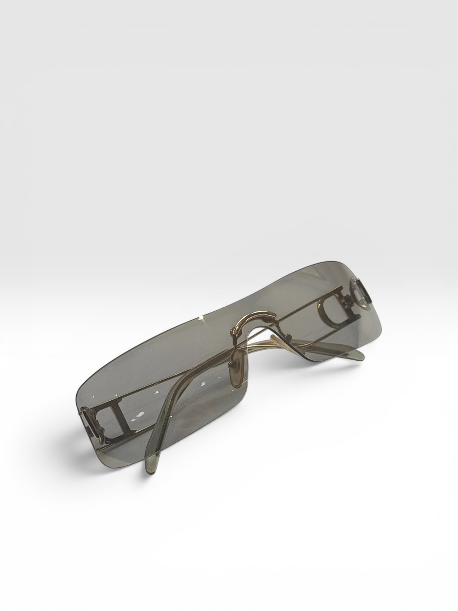 Christian Dior Miss Diorella Rimless Shield Sunglasses