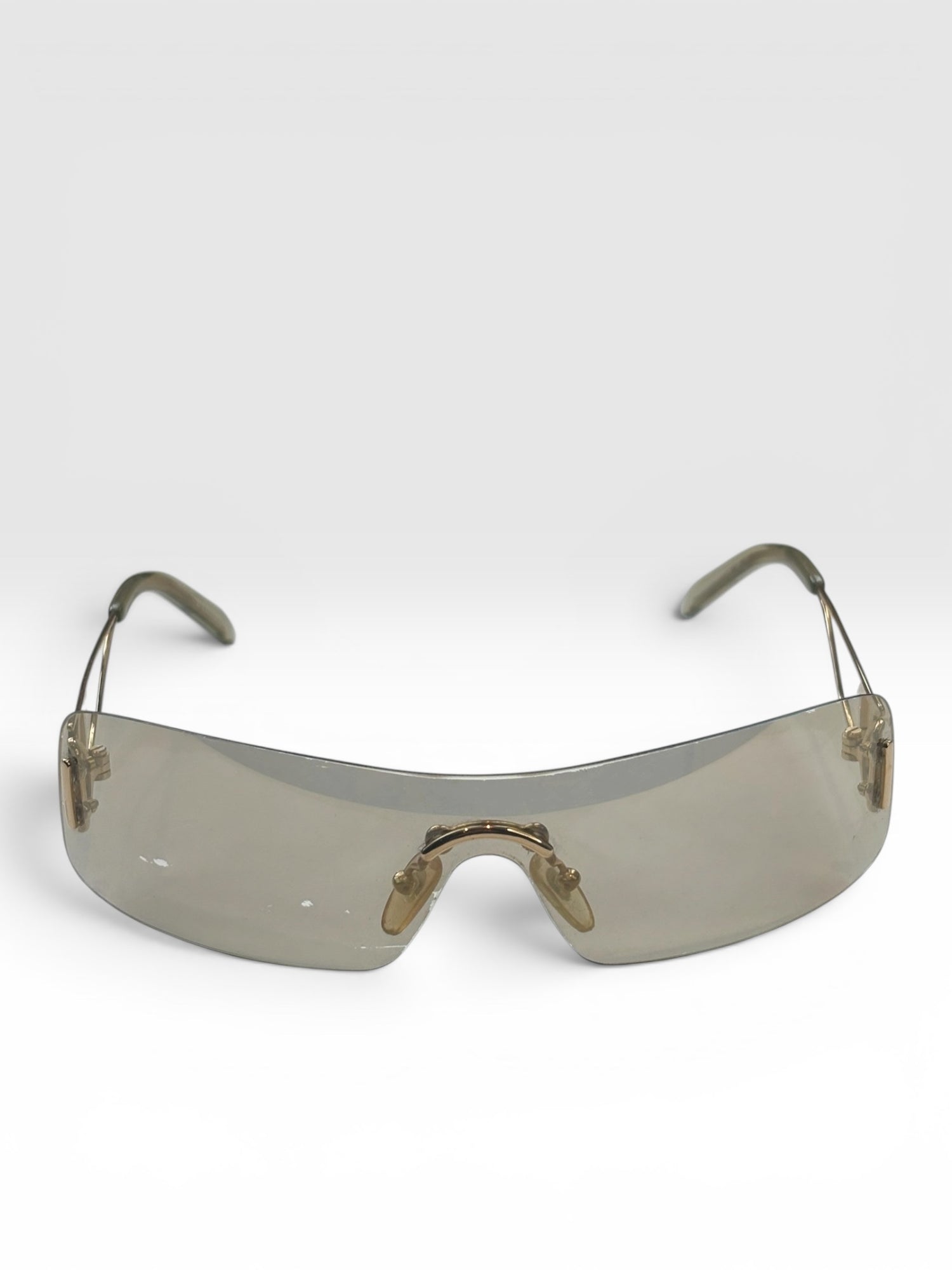 Christian Dior Miss Diorella Rimless Shield Sunglasses