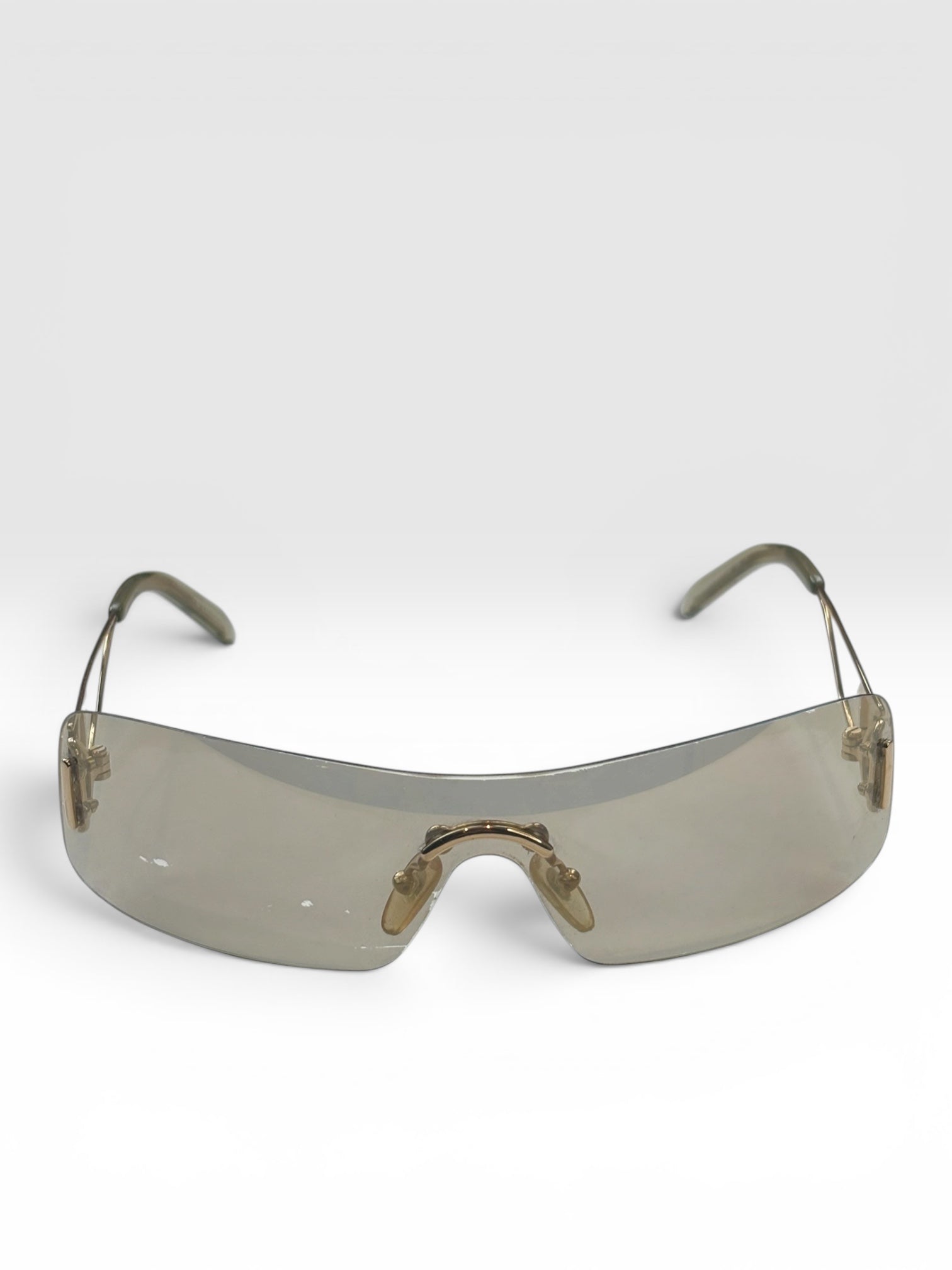 Christian Dior Miss Diorella Rimless Shield Sunglasses