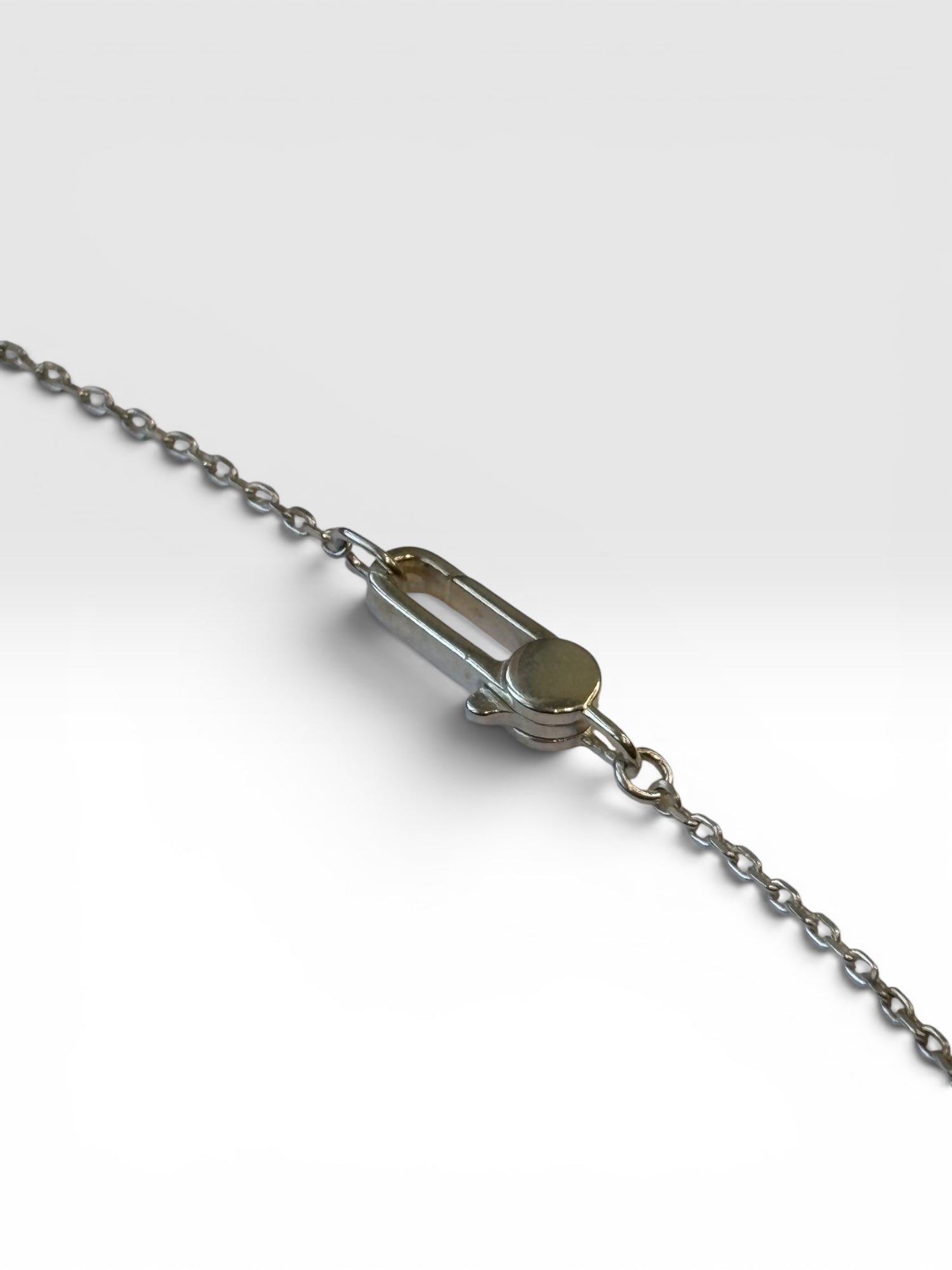 Gucci Silver Trademark Tag Pendant Necklace
