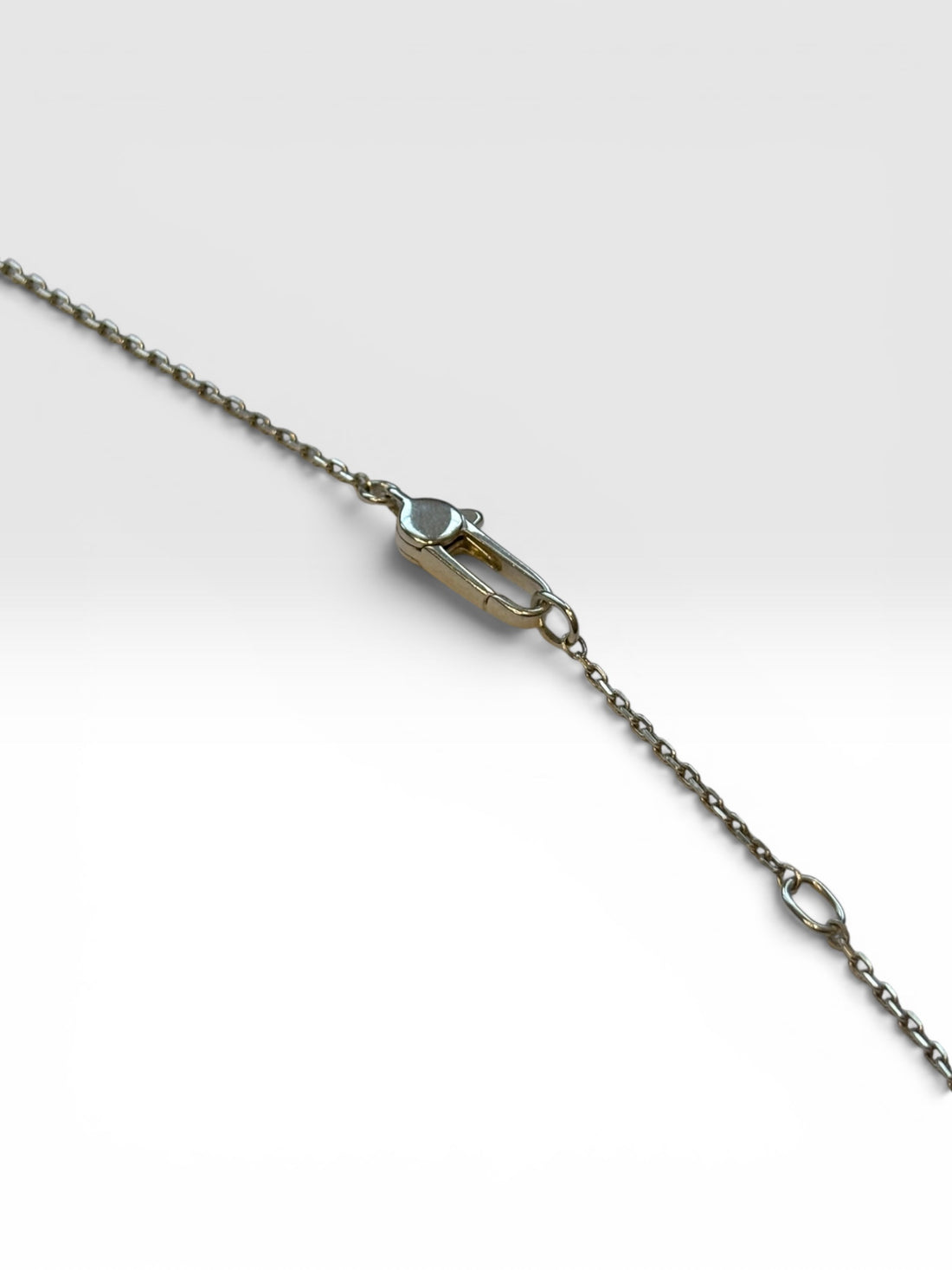 Gucci Silver Trademark Heart and Butterfly Charm Necklace