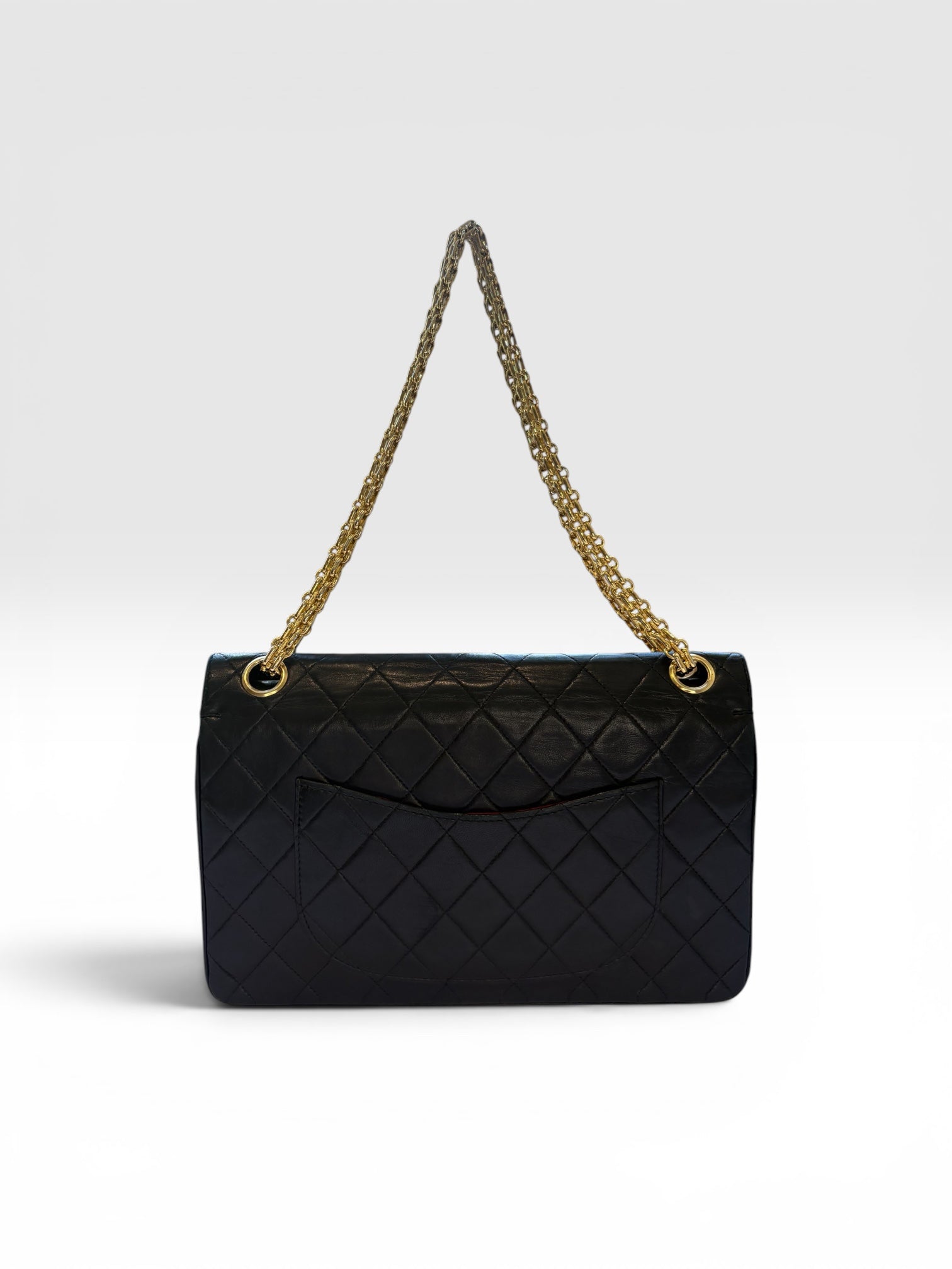 Chanel Classic Flap Bag (Medium) in Black Lambskin