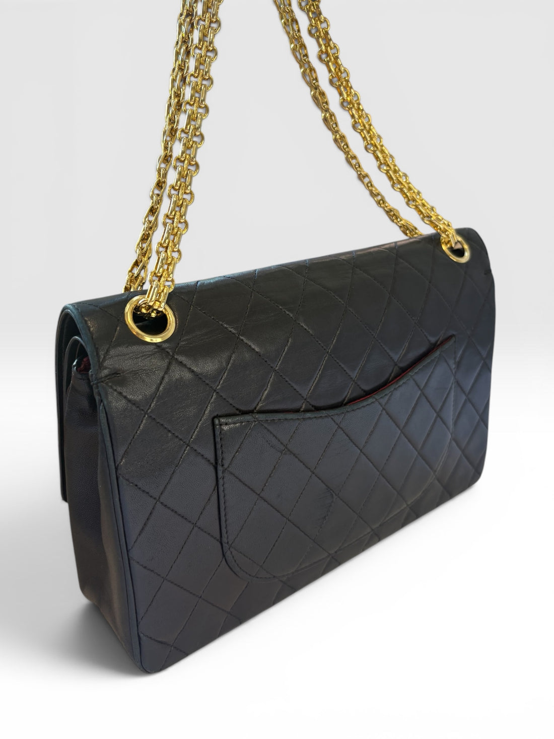 Chanel Classic Flap Bag (Medium) in Black Lambskin