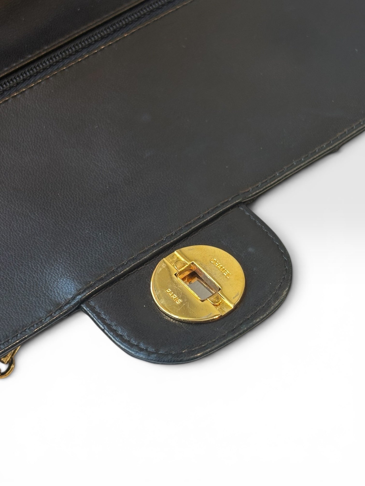 Chanel Classic Flap Bag (Medium) in Black Lambskin