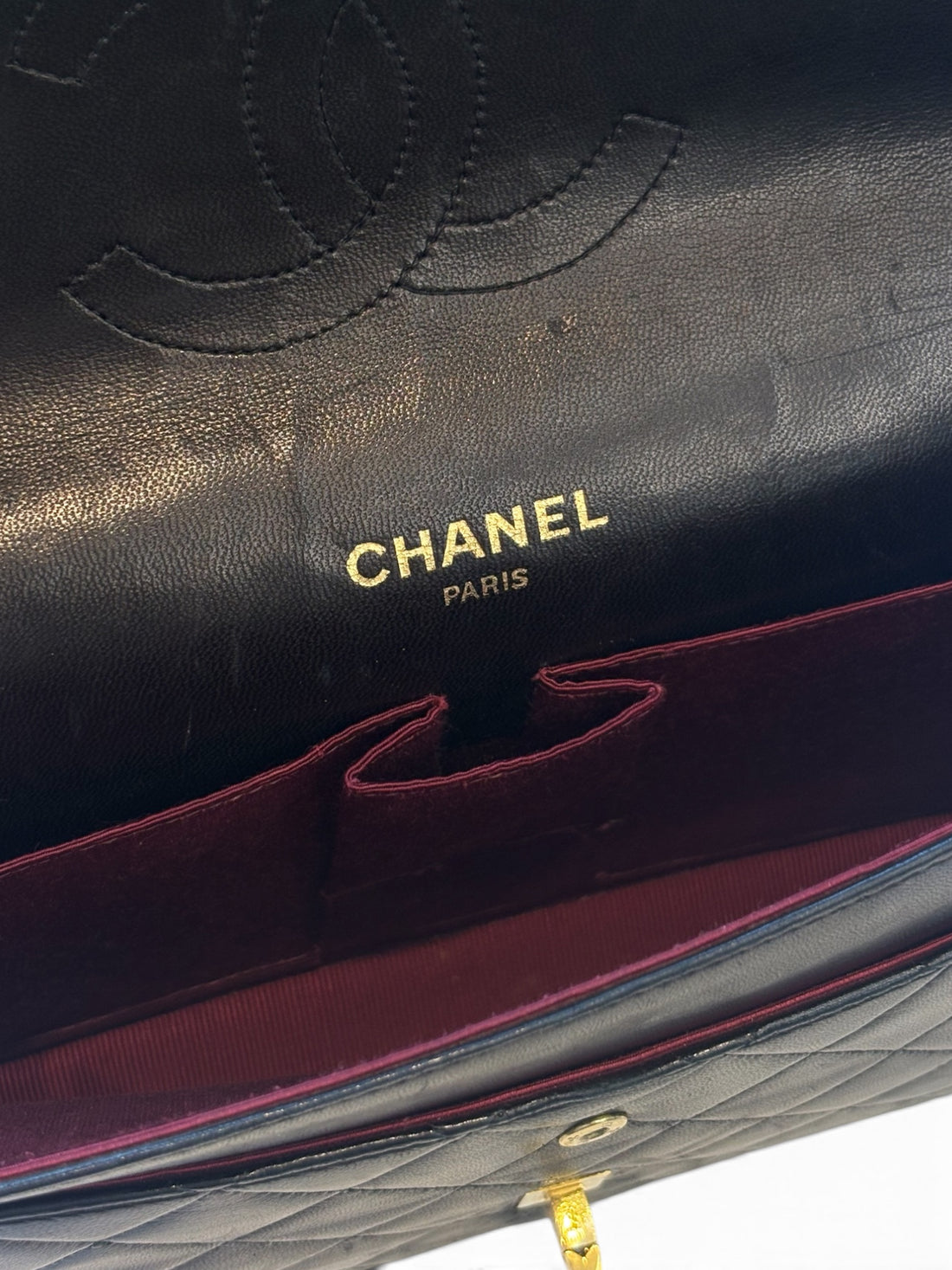 Chanel Classic Flap Bag (Medium) in Black Lambskin