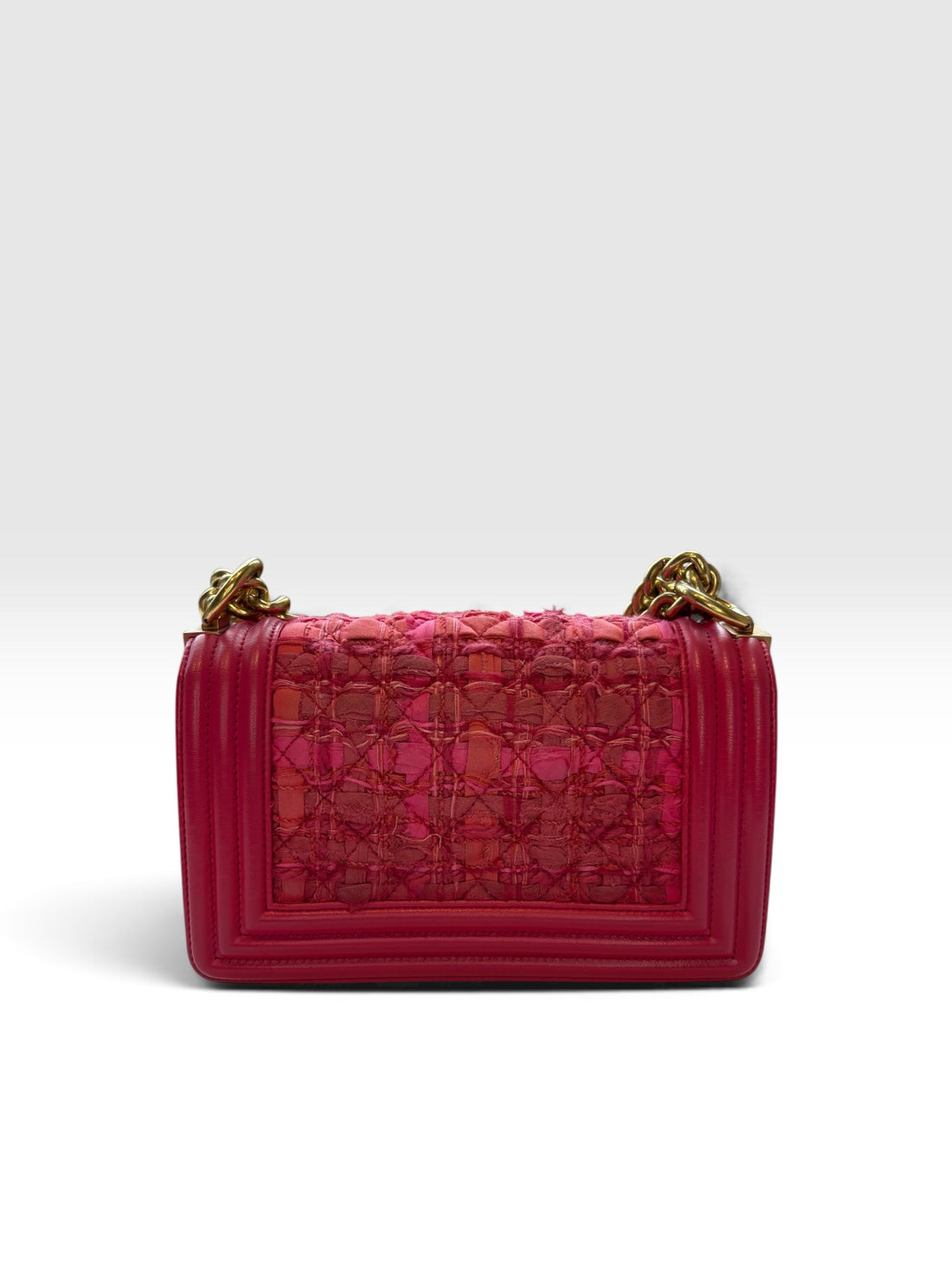 Chanel Boy Small in Pink Tweed and Lambskin
