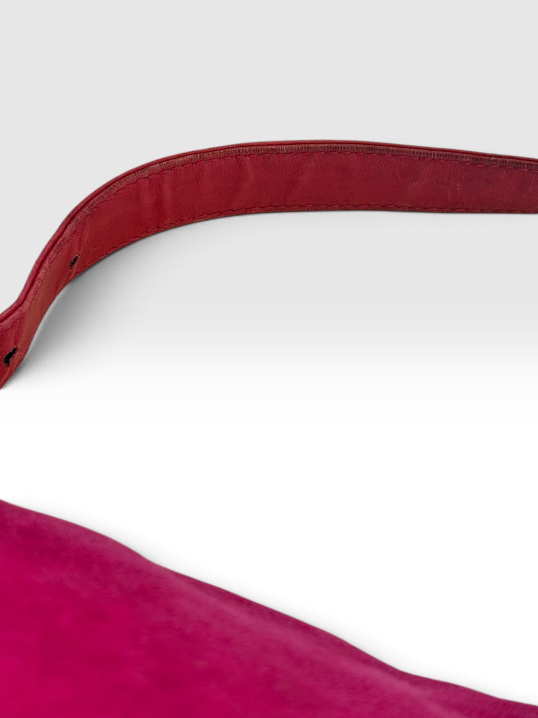 Fendi Mamma Baguette in Hot Pink Suede