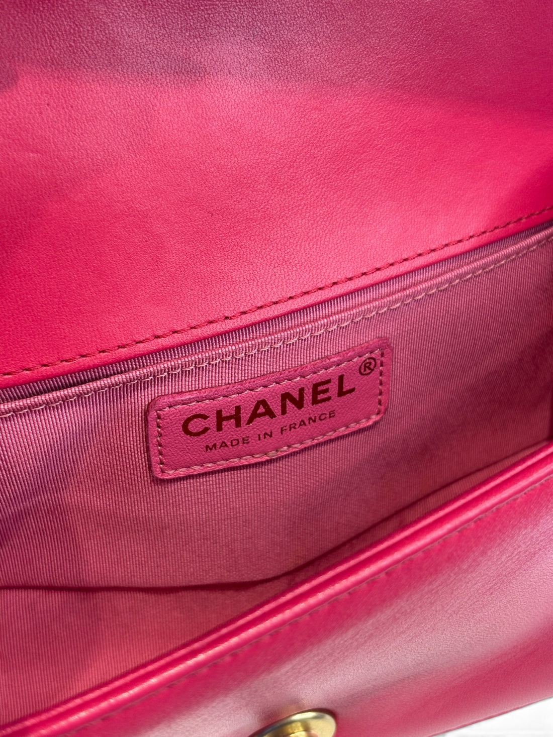 Chanel Boy Small in Pink Tweed and Lambskin