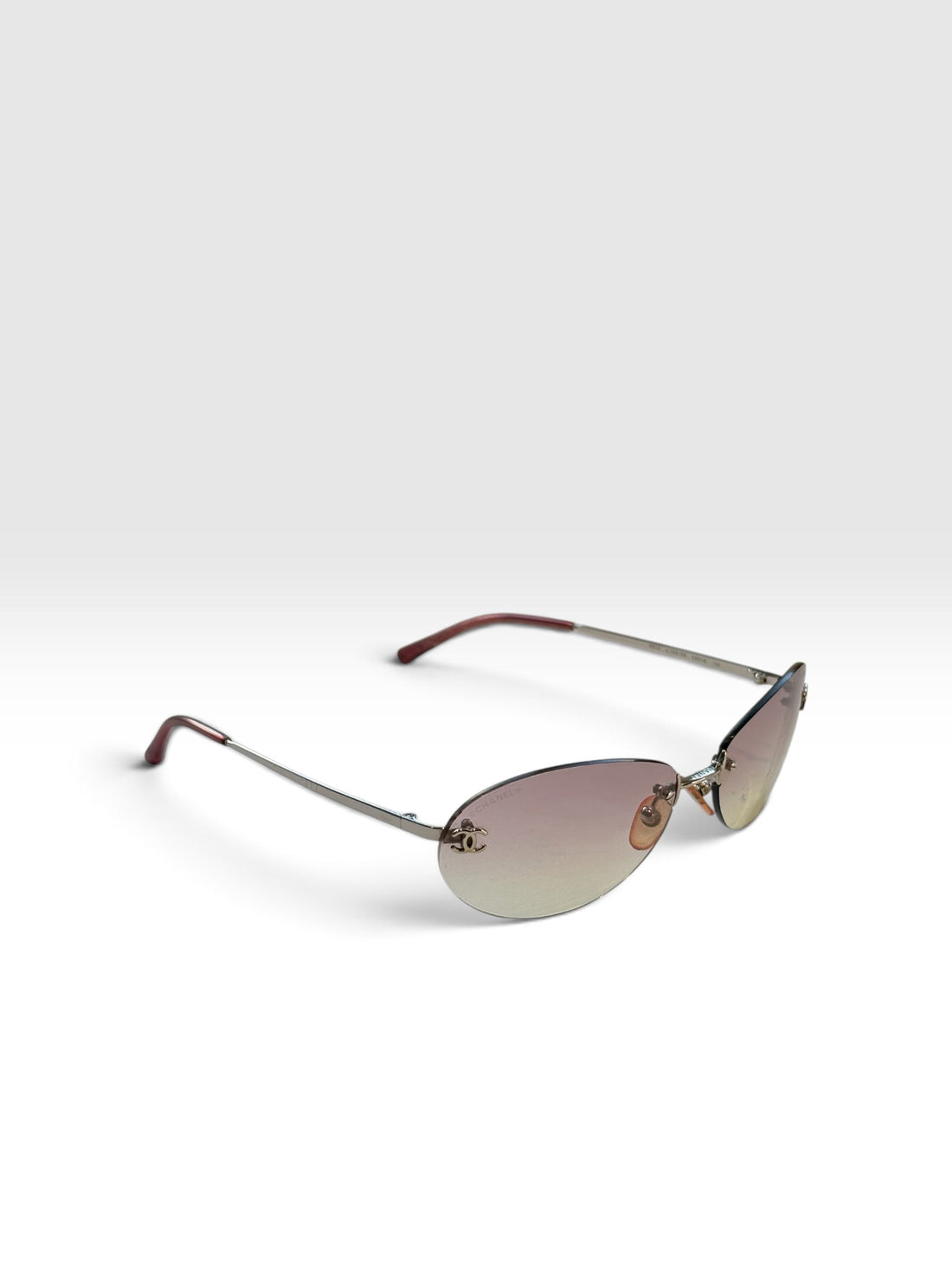 Chanel Rimless Oval Sunglasses