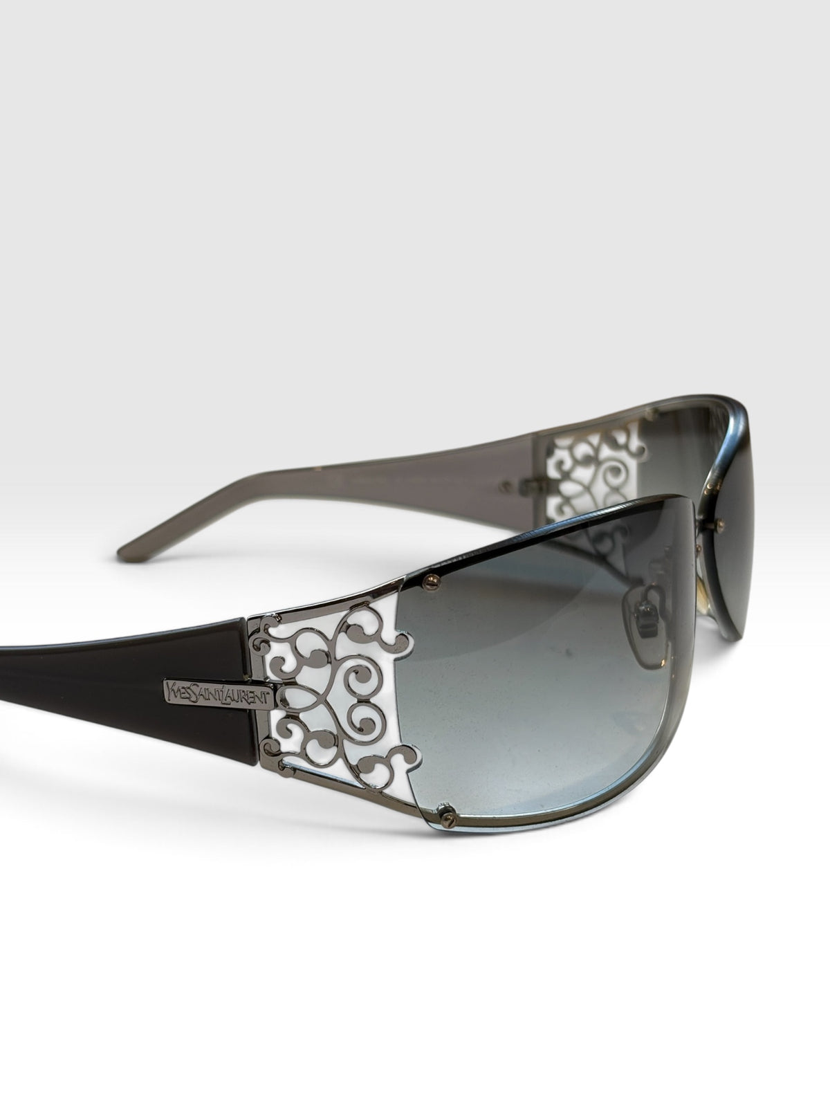 YSL Filigree Shield Sunglasses