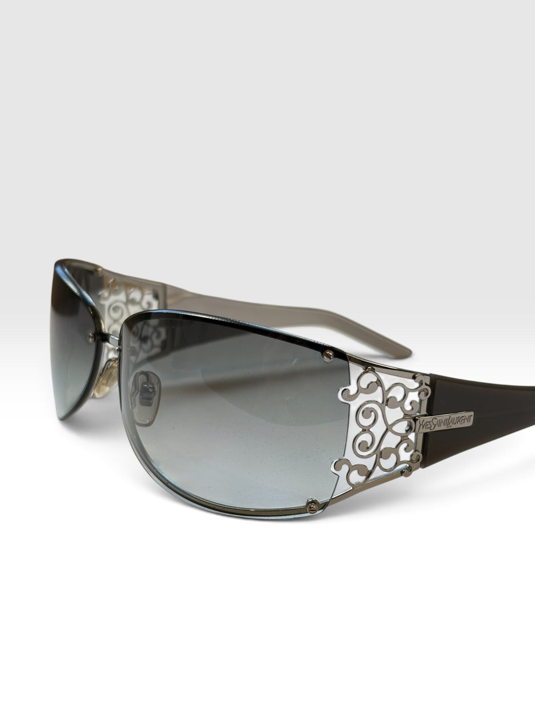 YSL Filigree Shield Sunglasses