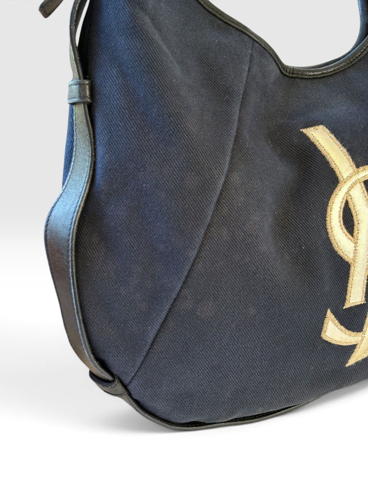 YSL Mombasa in Navy Canvas