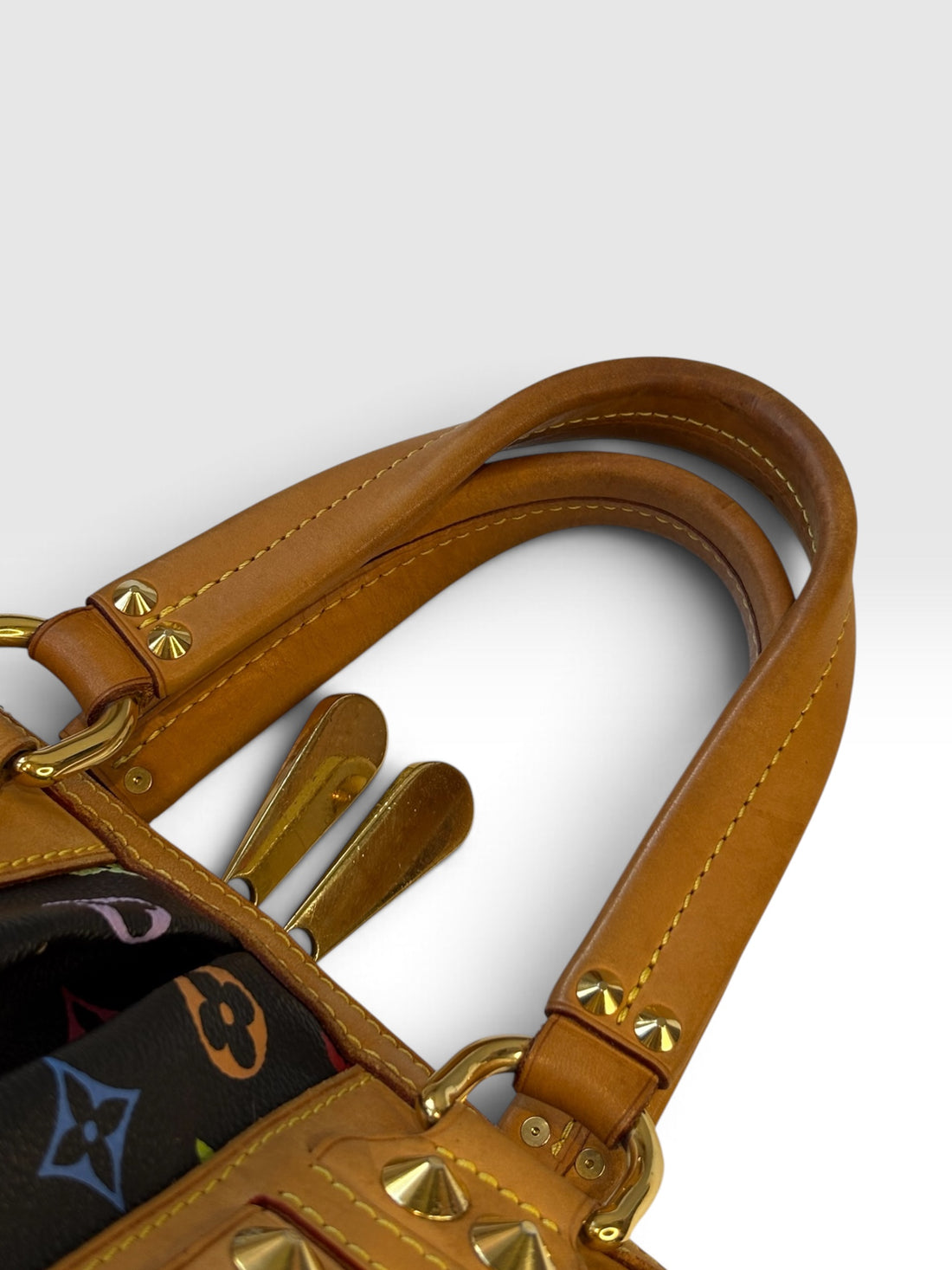 Louis Vuitton x Takashi Murakami Courtney in Black Multicolore Monogram